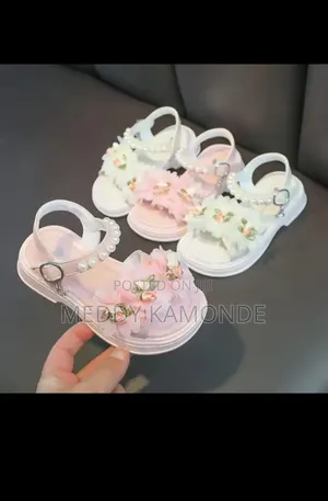 Floral Girls Open Shoes