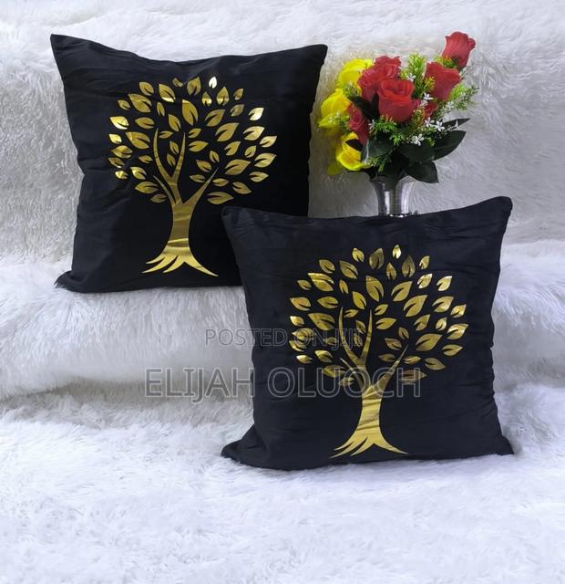 Black Golden Pillow Cases Covers - thumbnail 3
