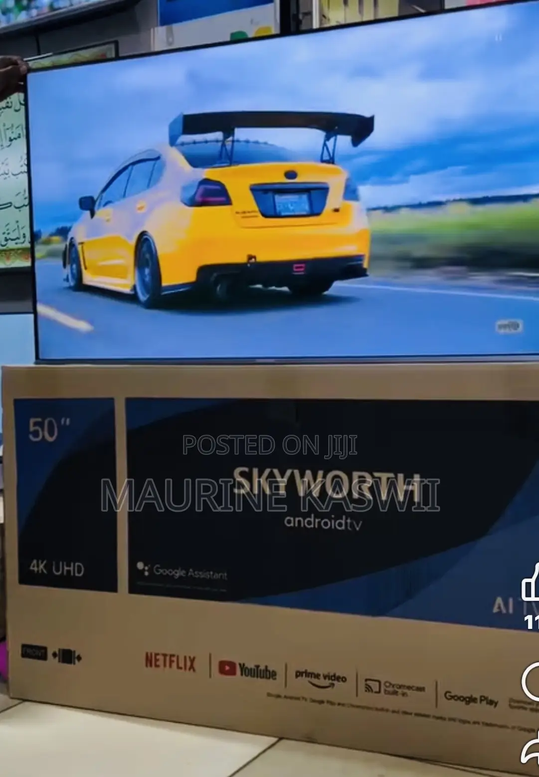 Skyworth 50′′ 50g3a Uhd Android Frameless Tv