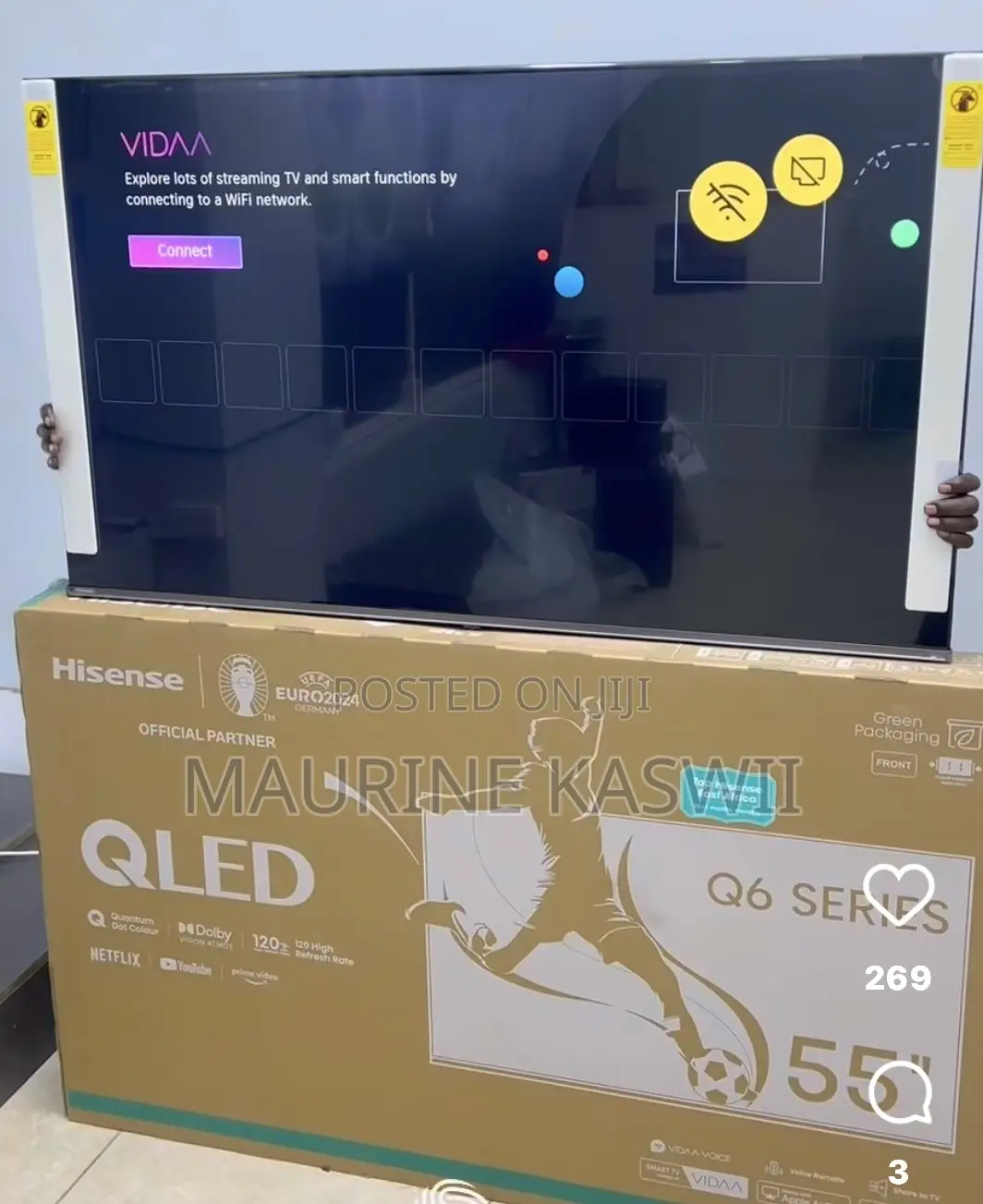 Hisense 55′′ Q6n Qled Tv (Q6 Series) – 55q6n