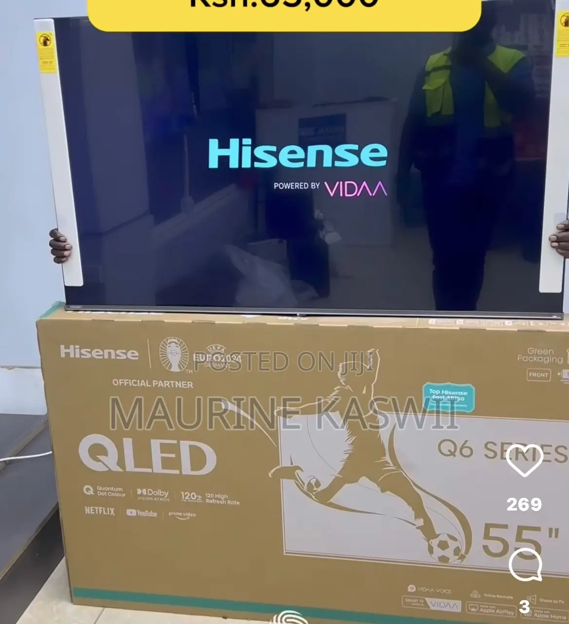 Hisense 55′′ Q6n Qled Tv (Q6 Series) – 55q6n