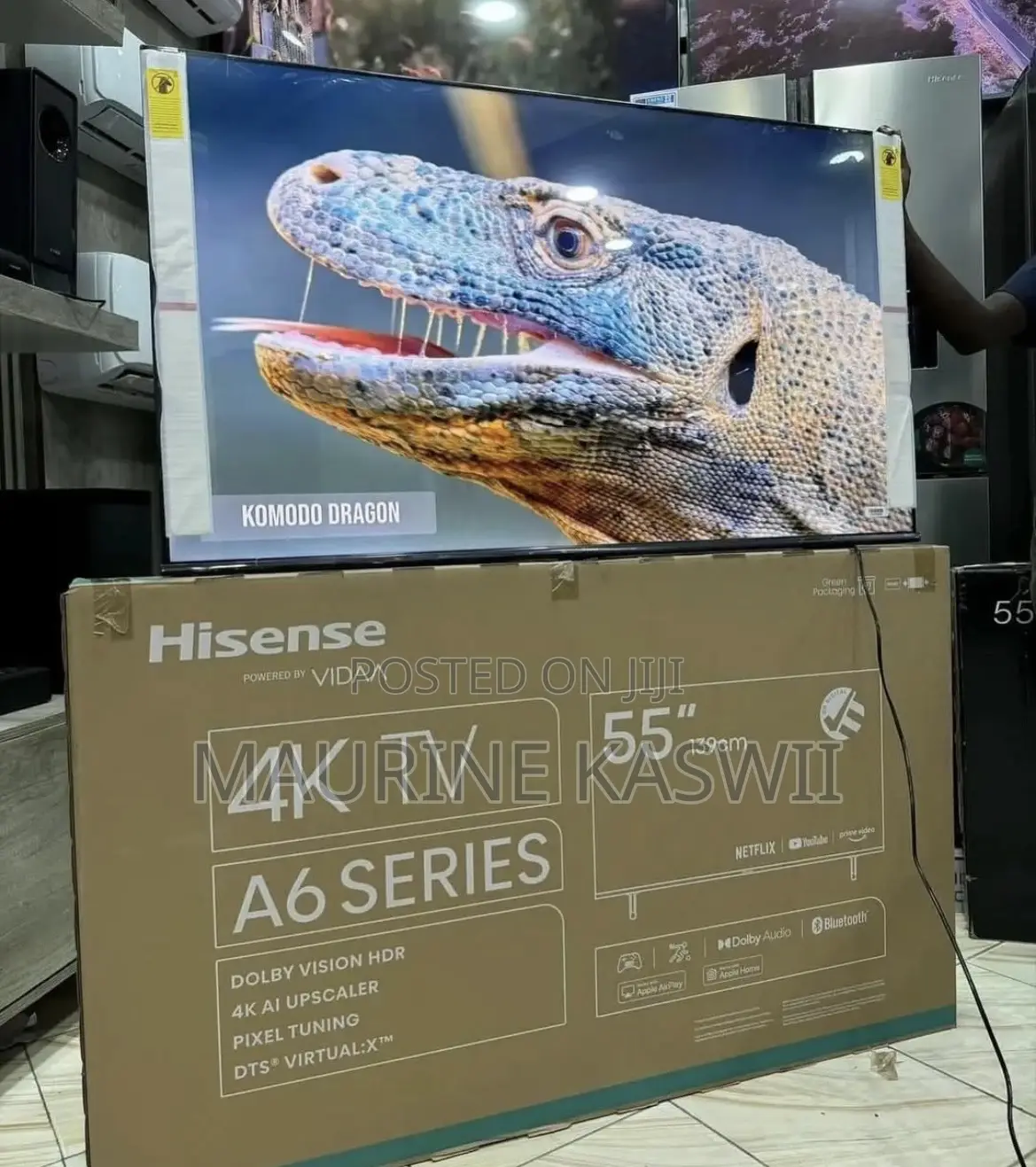 Hisense 55′′ 55a6n Uhd Smart Frameless Tv (2025 Model)