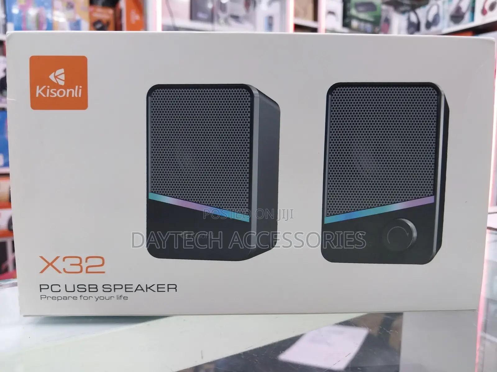 Kisonli RGB X32 Mini Portable Speaker for Computer/Tv/Laptop