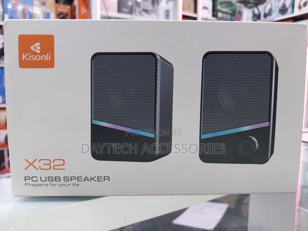 Kisonli RGB X32 Mini Portable Speaker for Computer/Tv/Laptop