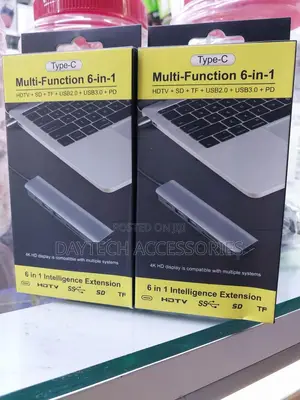 6-in-1 Usb C Hub 30hz Type C to Hdmi Adapter