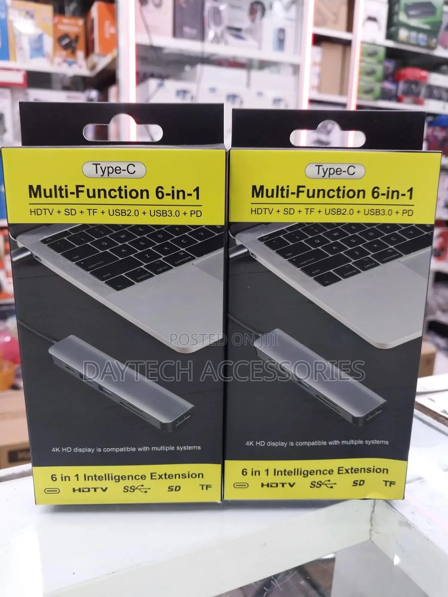 6 in 1 Usb-C Hub Multi-Port Adapter Usb Type C Hub Adapter