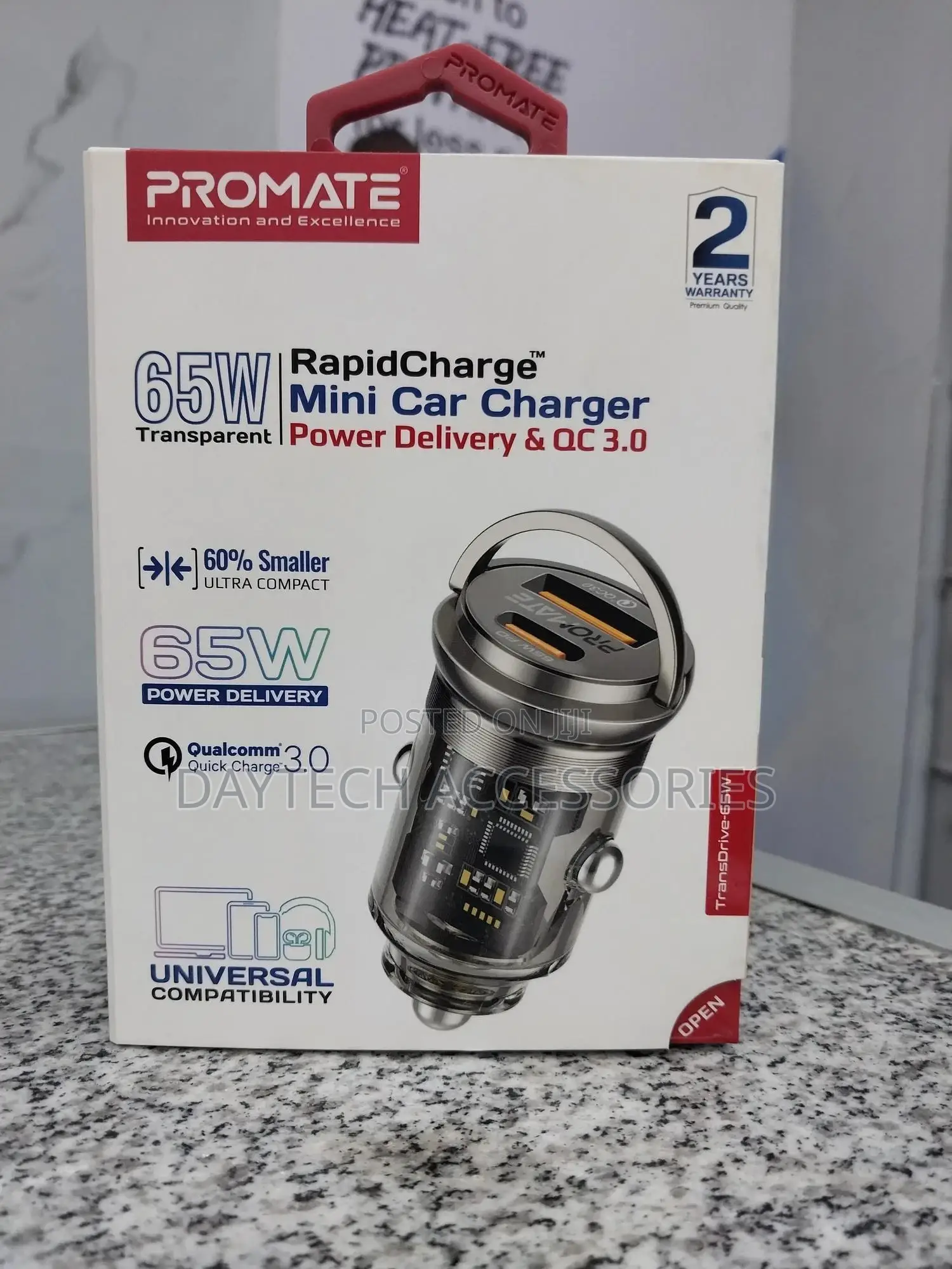 Promate Transdrive-65w Mini Car Charger