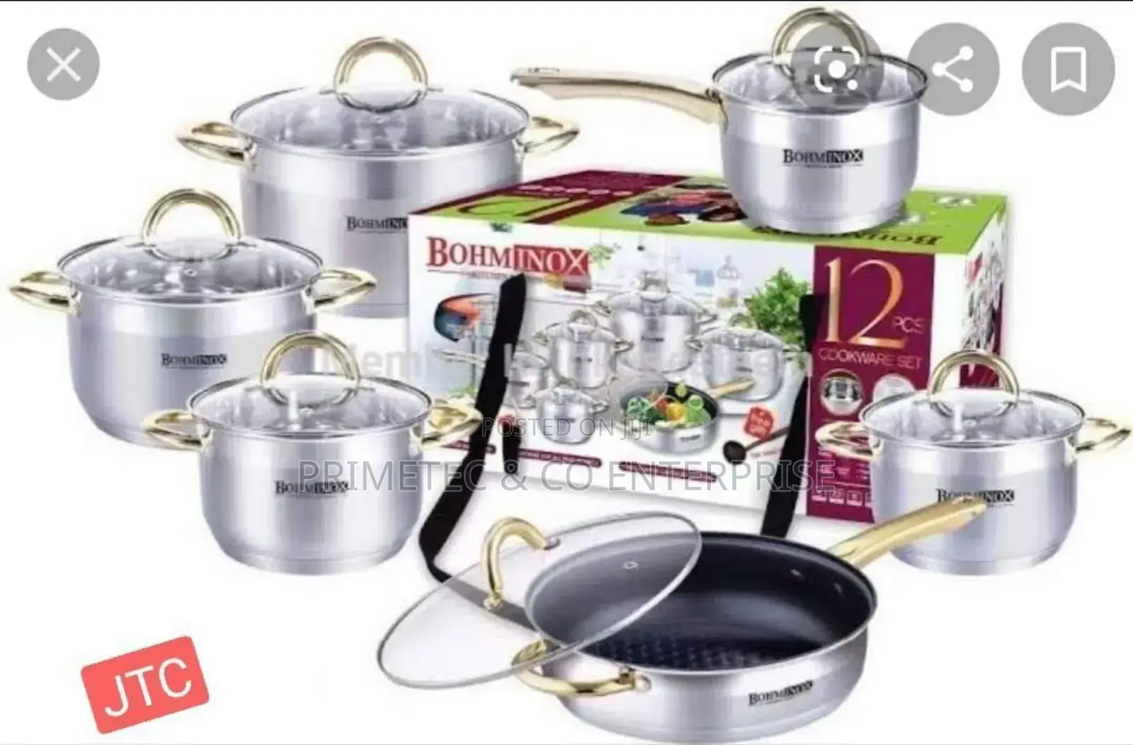 12pc Cookware Set