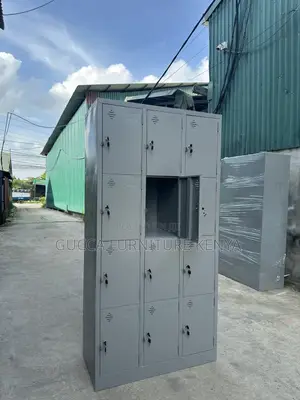 Cabinets:12-Door Secure Metal Locker Storage Unit
