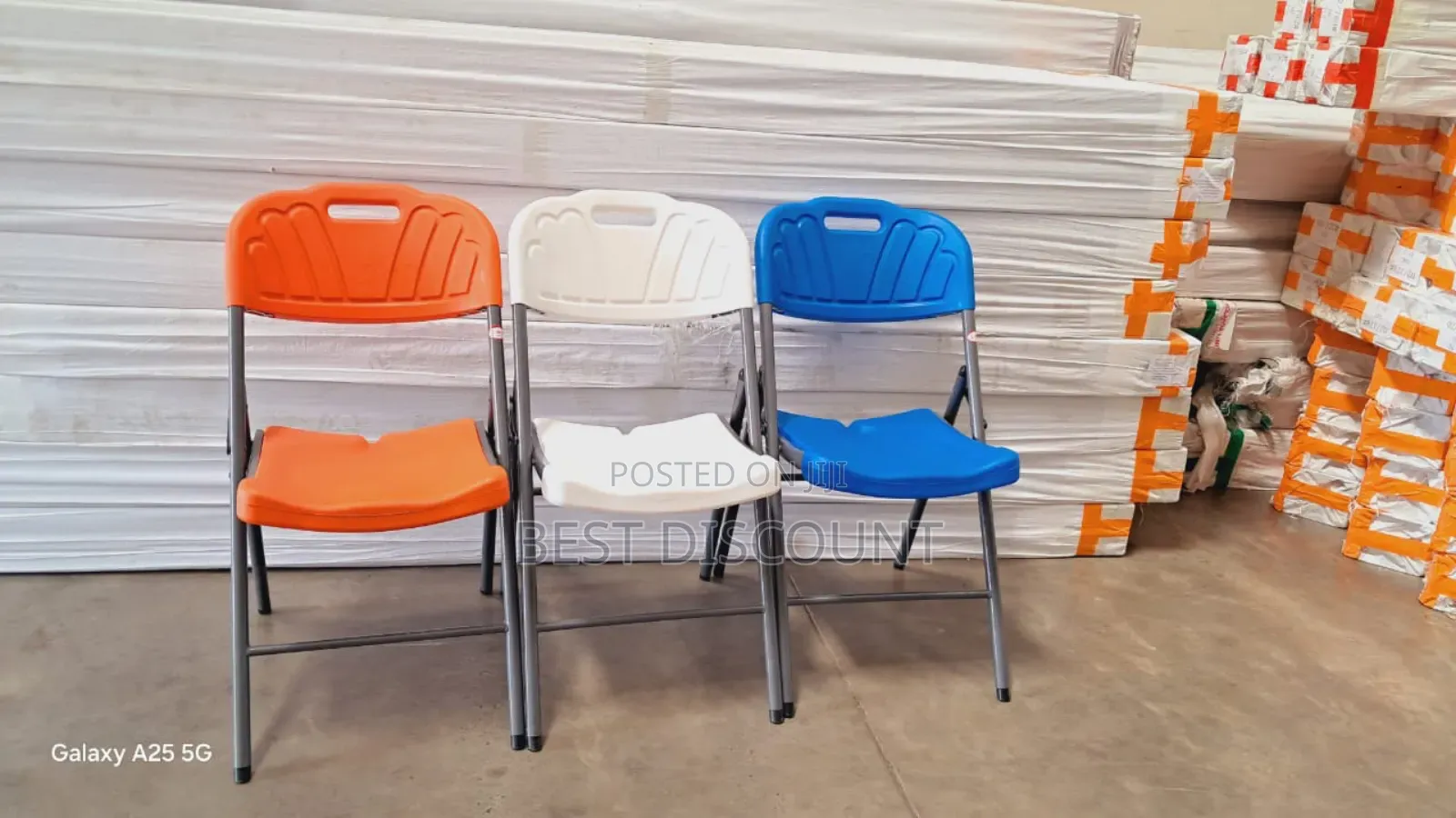 Multiple Coloured Foldable Chairs
