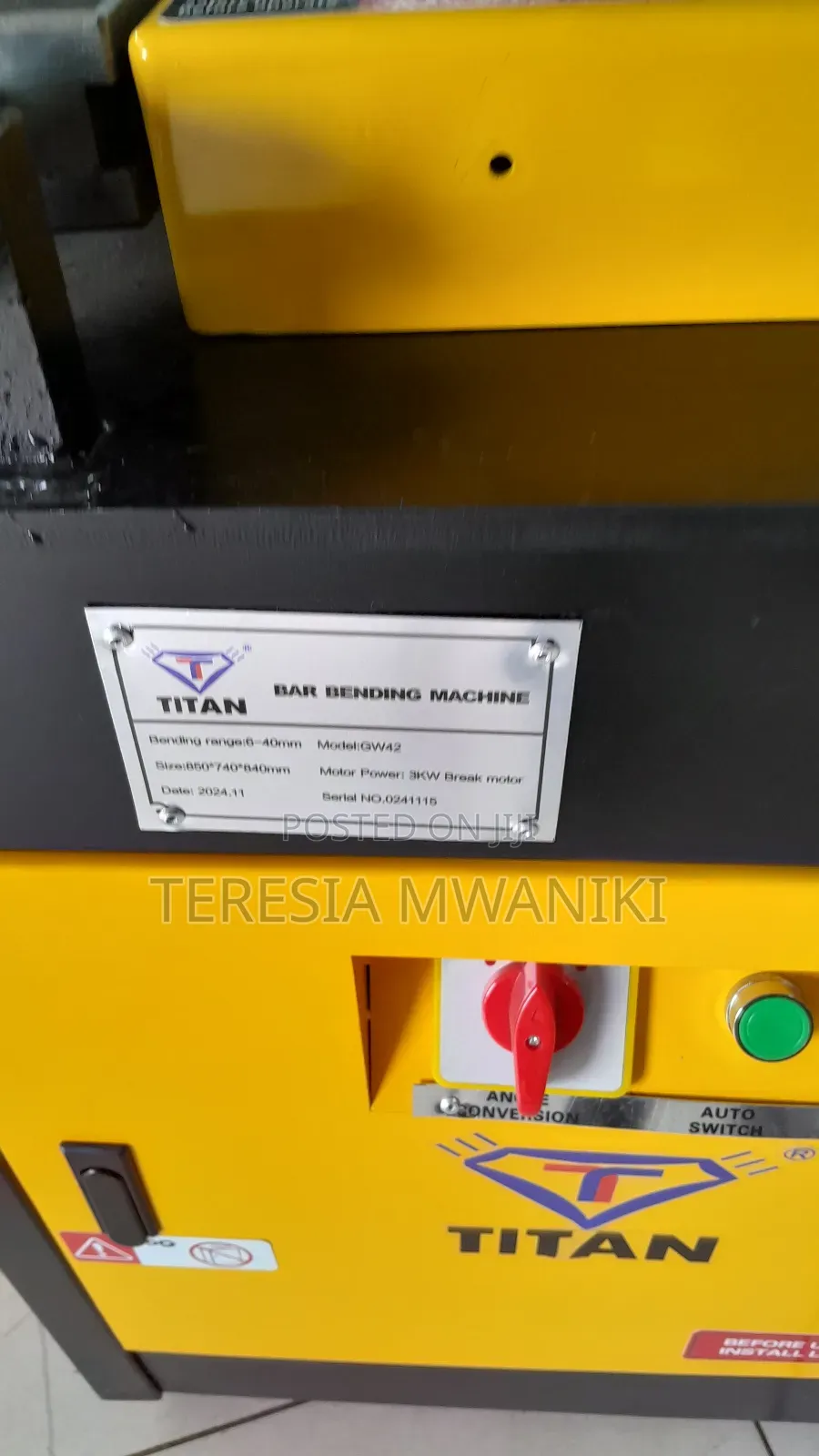 Steel Bar Bender  Machine,