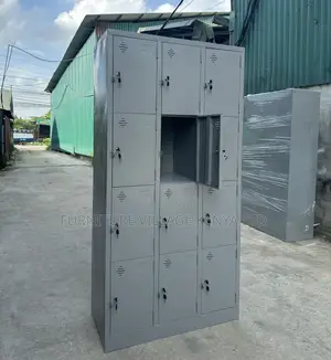 Locker: Organized 12-Door Steel Personal Storage Locker