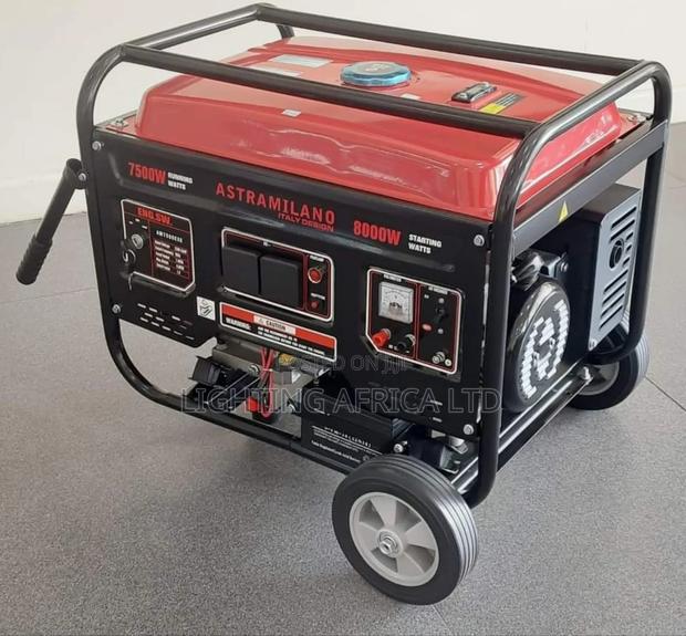 Astramilano 8kva Keystart Petrol Engine Generator Commercial - main view