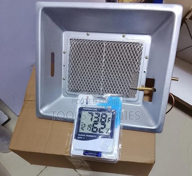 Gas Brooder and Humidity and Temperature Meter - main view