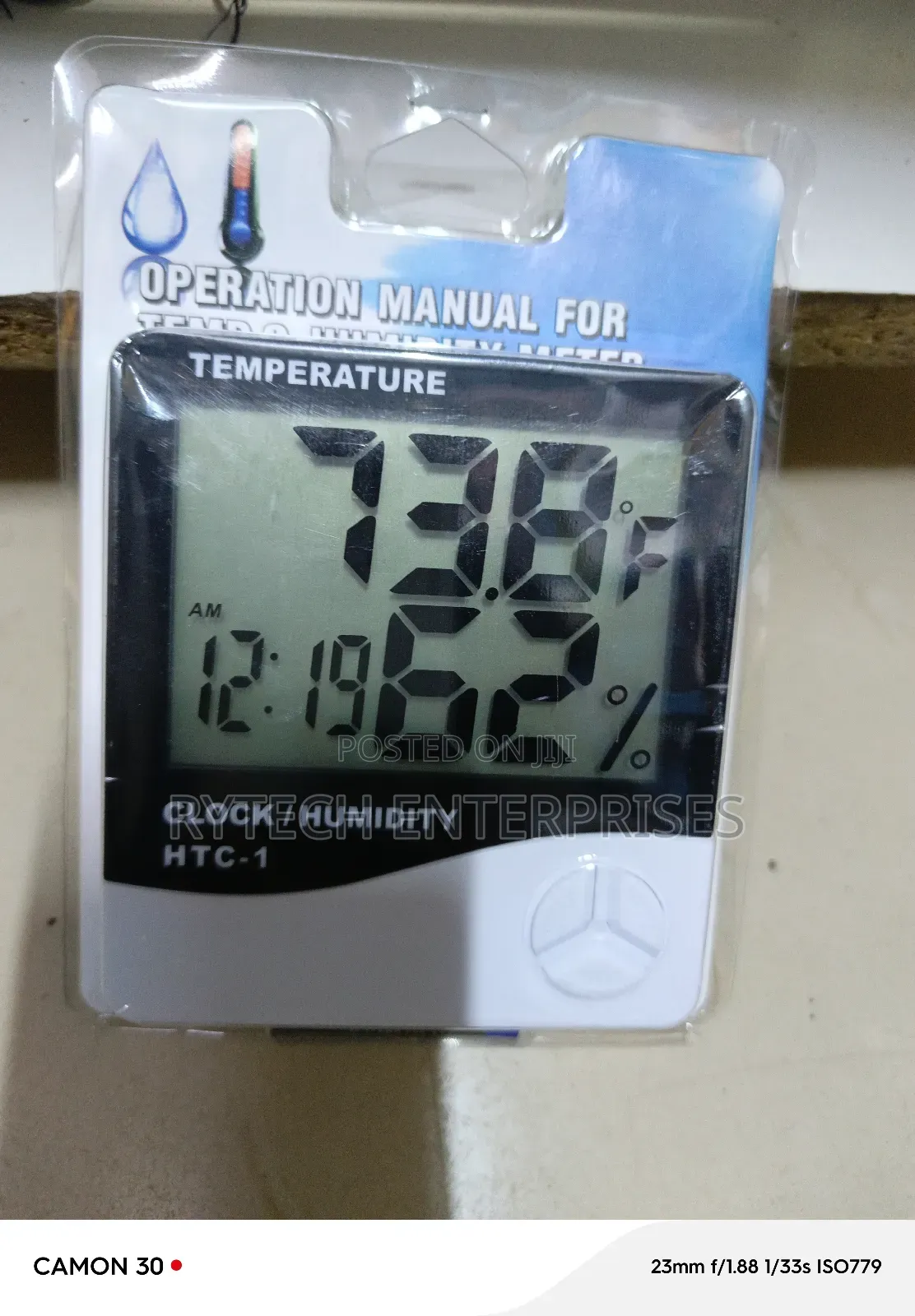 Humidity and Temperature Meter