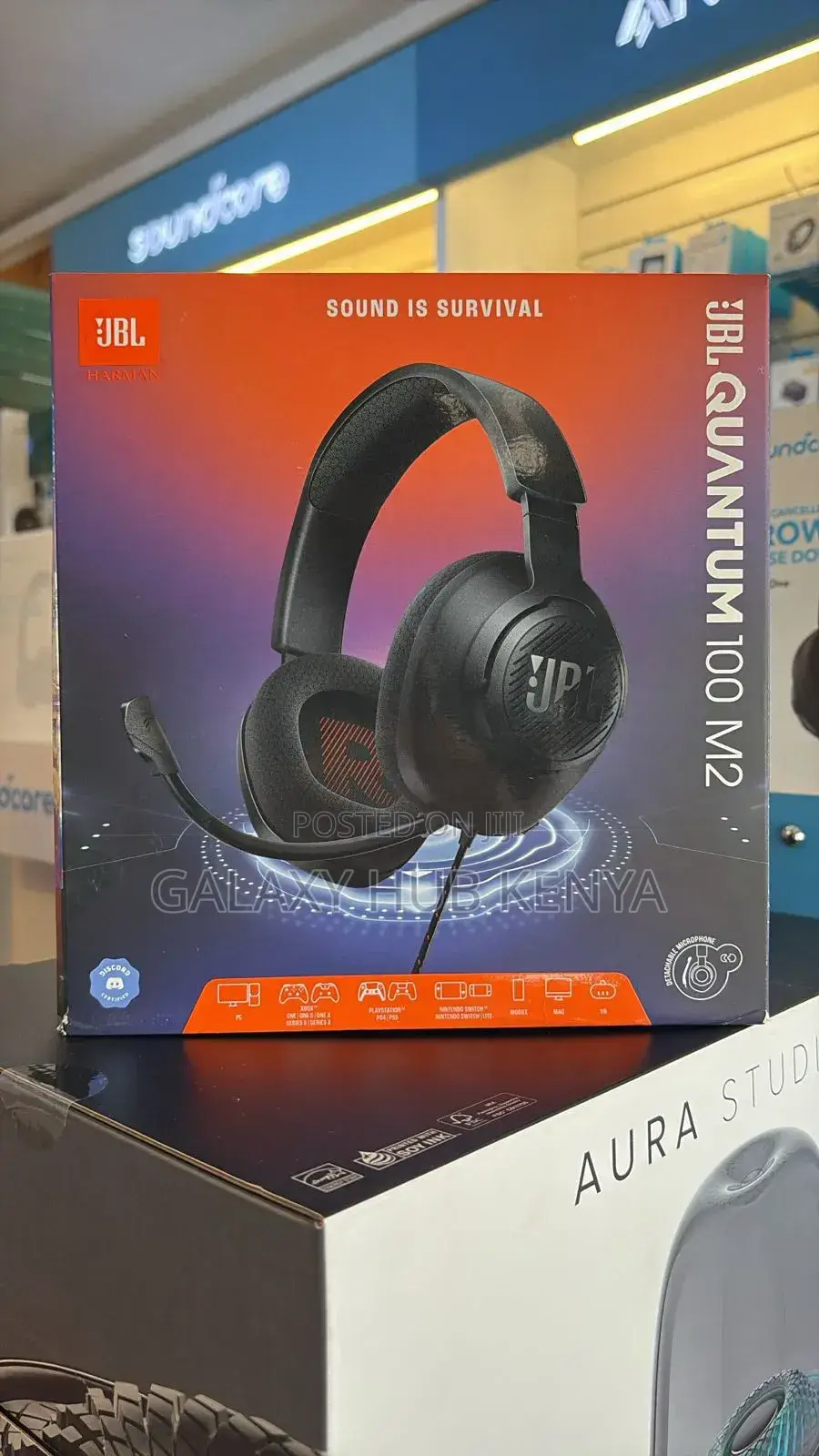 JBL Quantum M2 100 Wired Over-Ear Gaming Headset