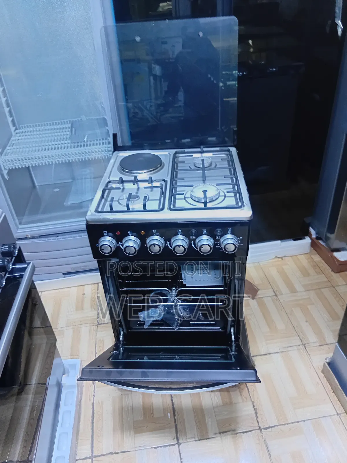 Saratech 50x55 Cooker 3 Gas Burners 1 Electric Plate