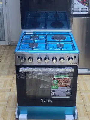 Syinix 60*65cm 3g+1e Standing Cooker Electric Oven