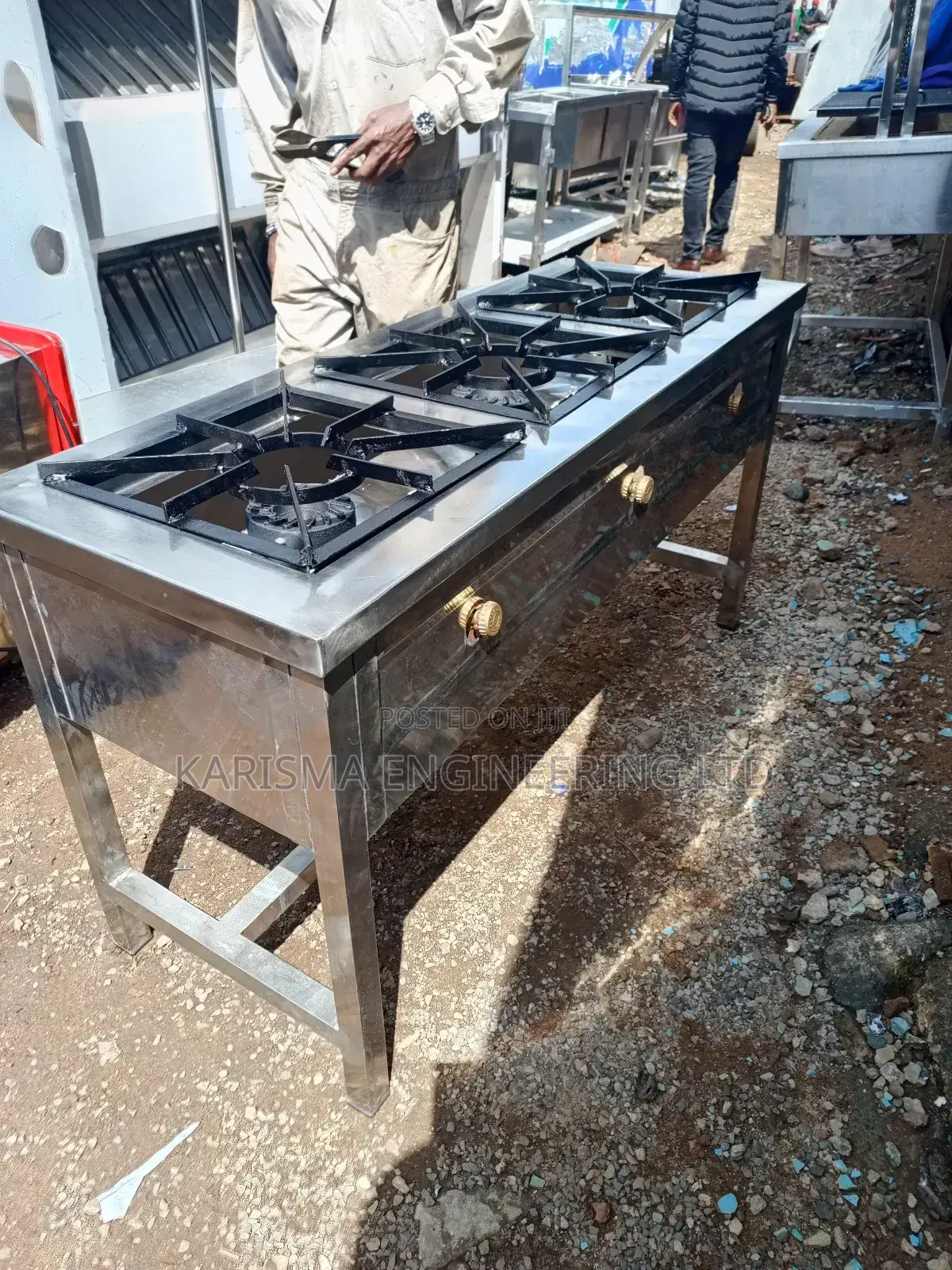 Stainless Steel 3 Burner Cooker