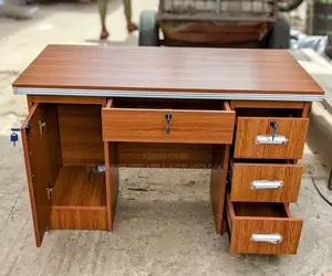 Office Desk:Clean-Design Wooden Staff Desk – 140cm