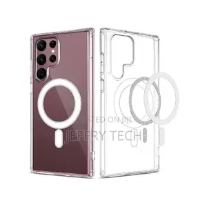 Hibiscus Transparent for Samsung S22 Ultra Magsafe Magnetic