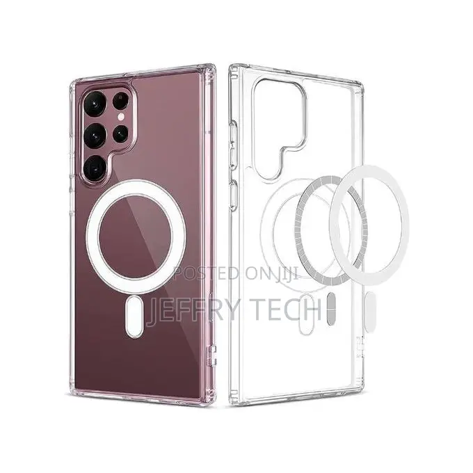 Hibiscus Transparent for Samsung S22 Ultra Magsafe Magnetic