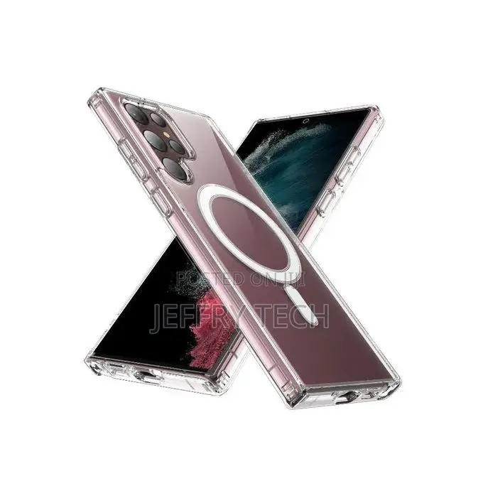 Hibiscus Transparent for Samsung S22 Ultra Magsafe Magnetic