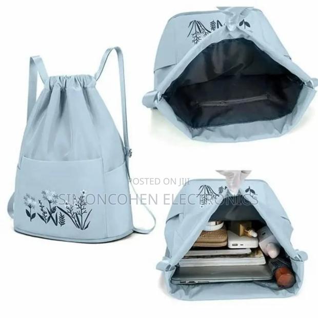 Waterproof Simple Foldable Flower Back Pack Bag - main view