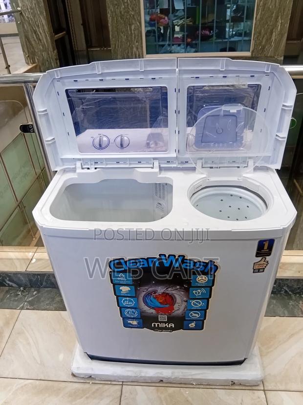 Mika 10kg Twin Tub Laundry Washer – Semi Automatic
