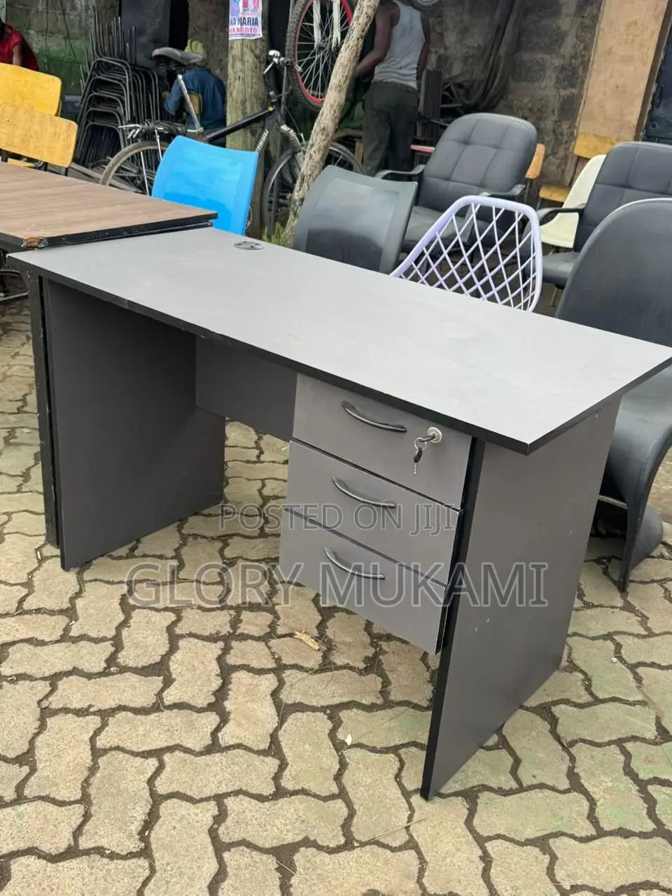 Grey 1.2m Office Desk