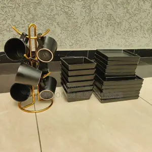 European Style Black Dinner Set