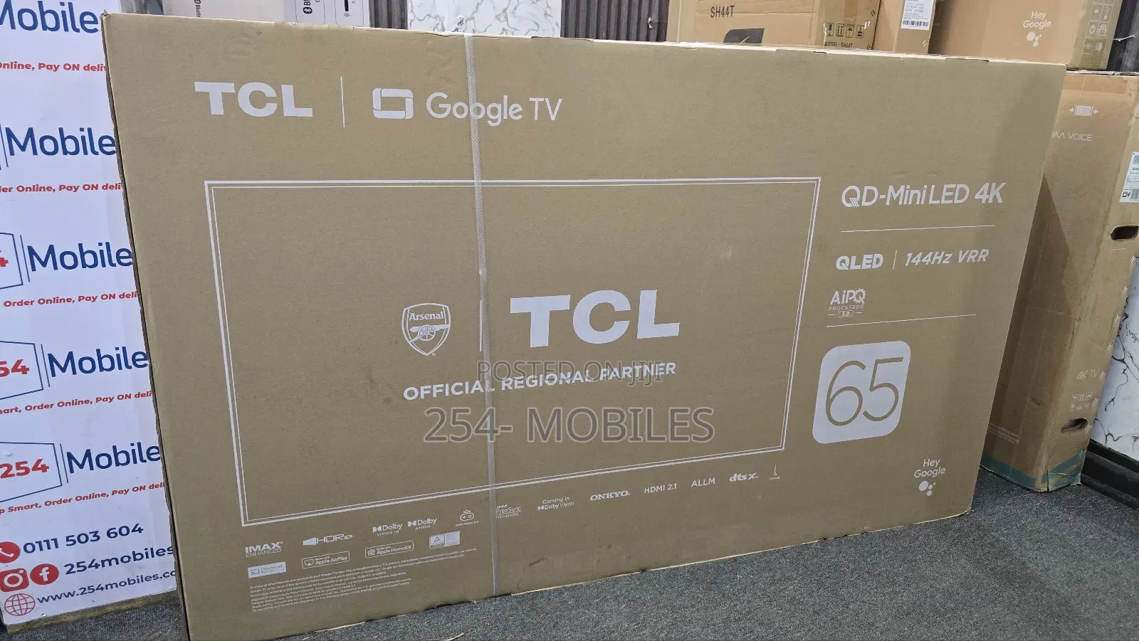 TCL 65′′ 65c755 Qd-Mini Led Qpro Google Tv