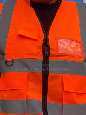 Executive Reflector Vests With Black Pipping. - thumbnail 2
