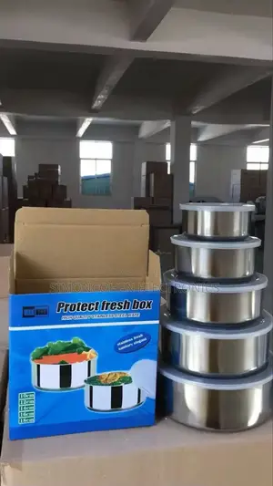 5pcs Stainless Steel Fresh Box Containers