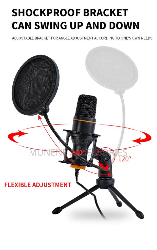 RGB Streaming Usb Microphone, Condenser for Laptop, Studio, - main view