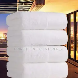 Milk White 3 PCS/Set Cotton Quality White Shower Towels.