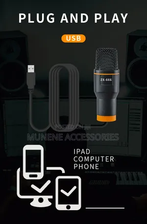 RGB Streaming Usb Microphone, Condenser for Laptop, Studio,