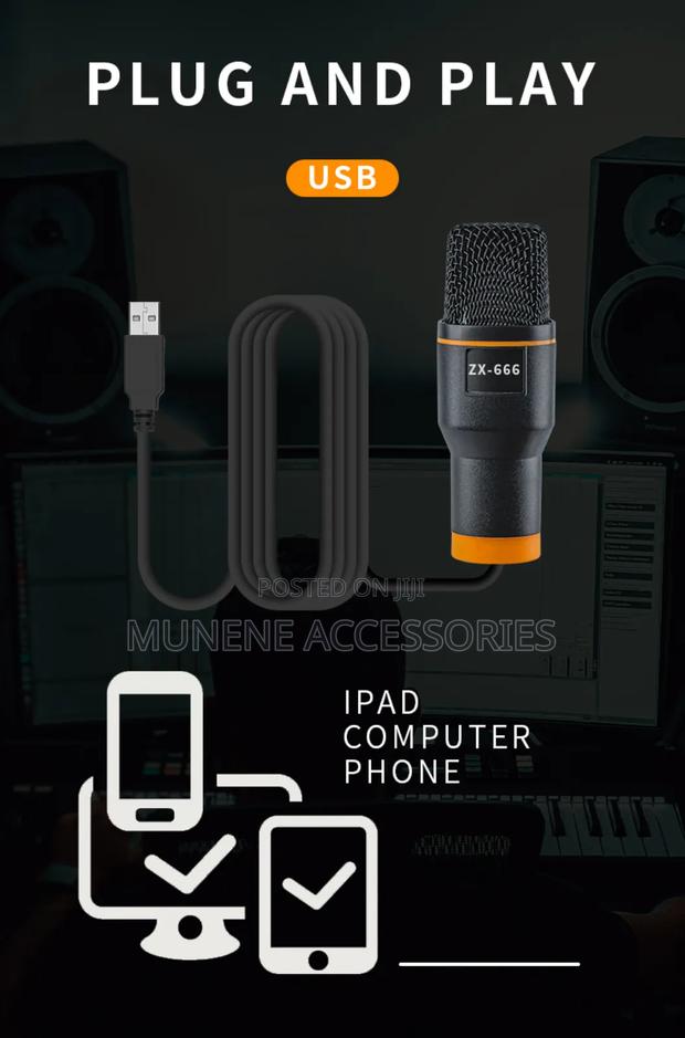 RGB Streaming Usb Microphone, Condenser for Laptop, Studio, - thumbnail 4