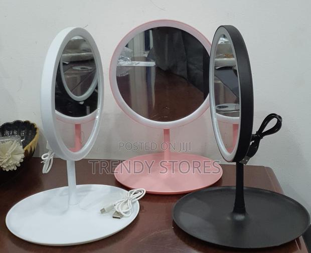 Led Makeup Mirror With Storage Tray - main view