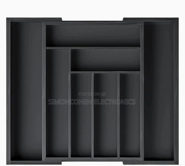Black Bamboo Drawer Organizer - main view
