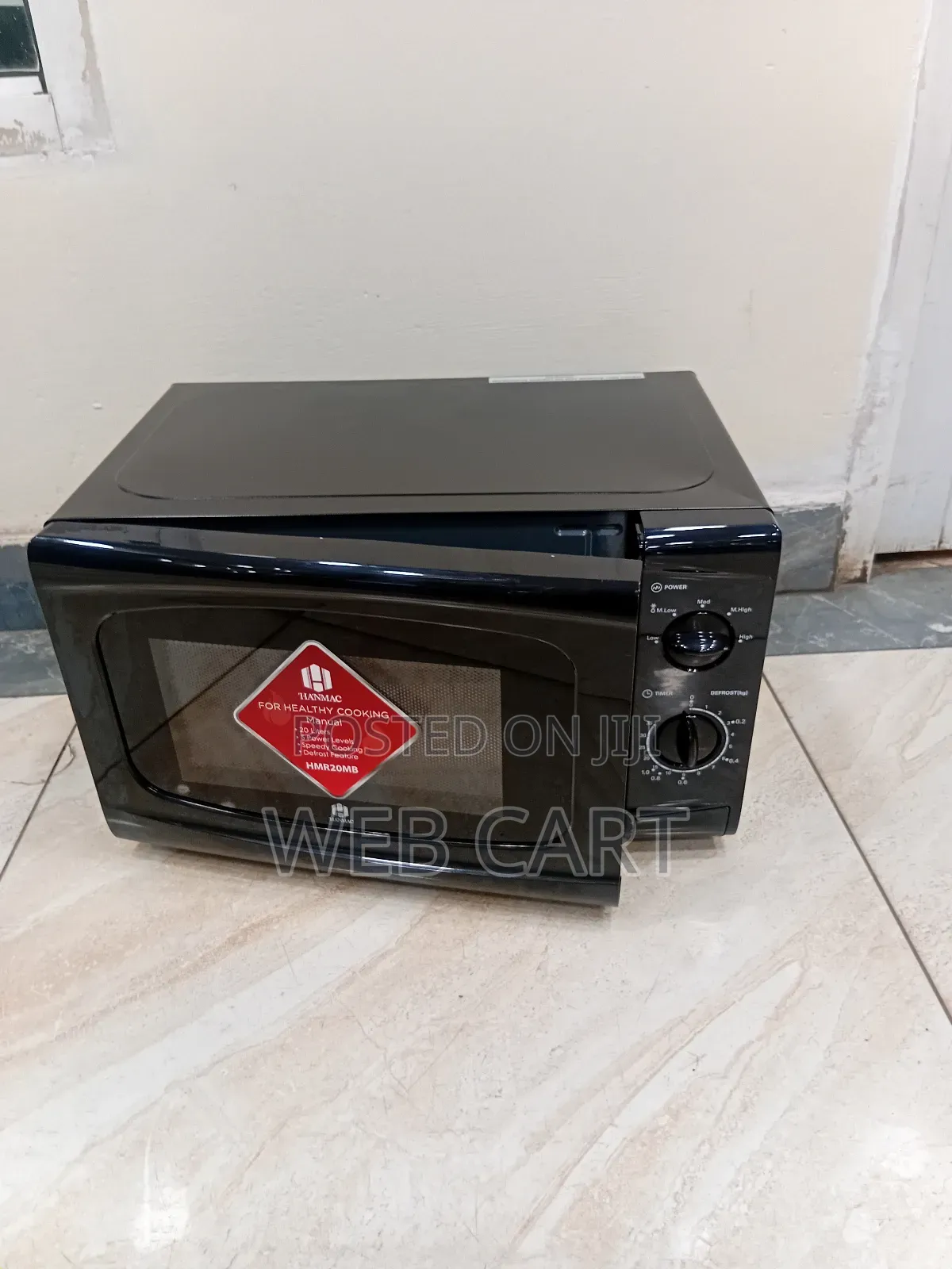 Hanmac Hmr20mb 20l Manual Microwave – Black Finish