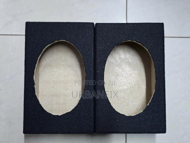 MDF Heavy-Duty 6 by 9 Oval Midrange Cabinets - A Pair - main view