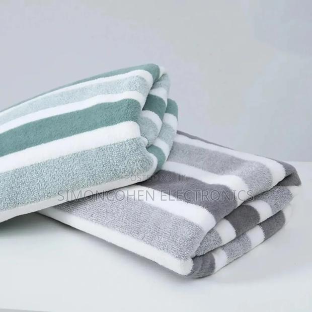Beautiful Stripped Soft Medium Velvet Towels - main view