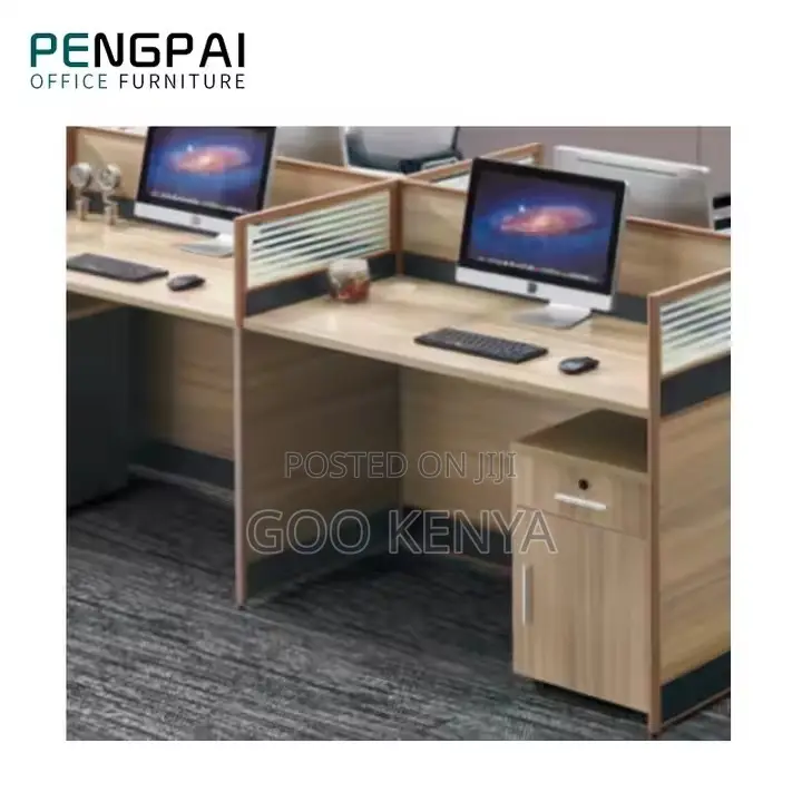 Office Workstation ; 4-Way Workstation Cubicle Desk