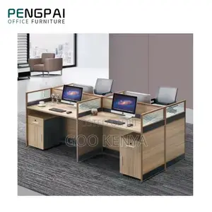 Office Workstation ; 4-Way Workstation Cubicle Desk