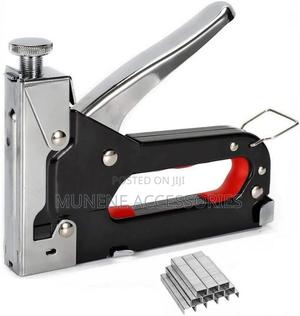 Heavy Duty Tacker Staple Gun Wood Craft Upholstery Stapler, - thumbnail 2
