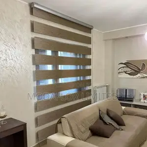 Dual-Layer Fabric for Dual Function of Zebra Window Blinds