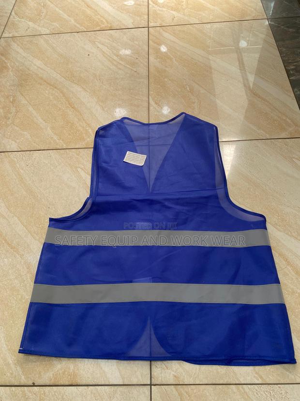 Blue Reflector Vest For Parking Attendants - main view