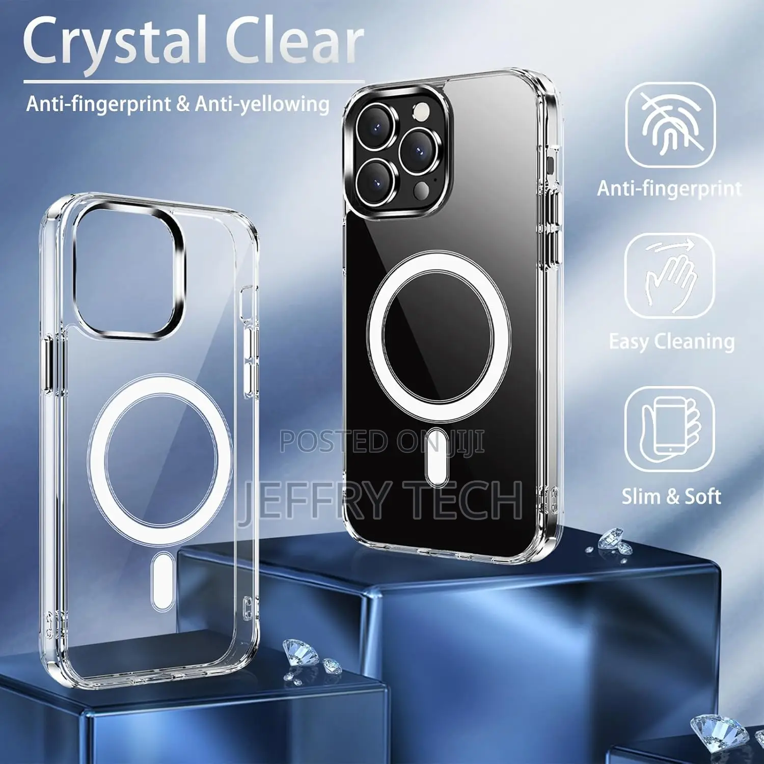 S. Tedazo Magnetic Clear for iPhone Anti-Yellow