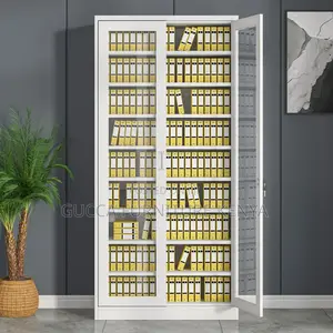 Office Cabinet:Adjustable Shelving White Color Storage Unit